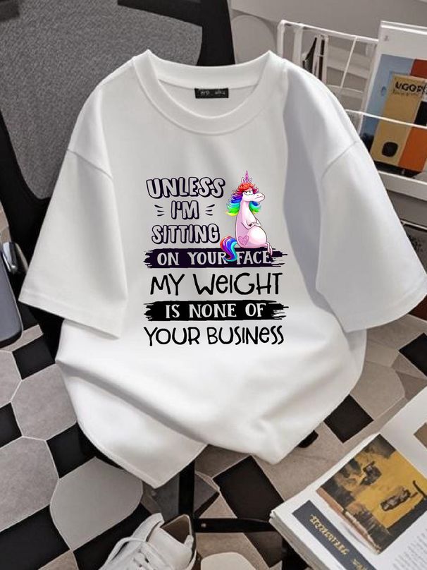 My Weight Is None Of Your Business Unless I Sit On Your Face T-Shirt, Funny Tee Slightly Stretched Soft Comfortable Breathable Casual Unisex_viptrois.com