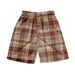 Men's Hawaiian Plaid Casual Shorts Spring Summer Beachwear European American Style Comfortable Fit Pants_viptrois.com