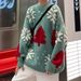Pure Cross-Border Christmas Reindeer Couple Sweater 2025 Autumn New Loose Lazy Style Winter Knitted Jacket_viptrois.com
