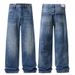 Men's Clothing & Archer0603 & Straight Leg Jeans Men's Autumn And Winter New Style Loose Wide Leg Pants Washed Casual Long Trousers Trendy_viptrois.com
