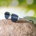 Punk Style Metal Frame Sunglasses – Double Beam Design, Triangular Cat Eye Shape (Unisex High-End Fashion)_viptrois.com