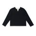 Autumn And Winter New Fake Two Long-sleeved T-shirt 320G Crew Neck Knitted Sweater For Men And Women_viptrois.com