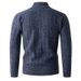 Men's Clothing Men's Autumn Knit Sweater – Half-Zip Pullover (Breathable, Anti-Wrinkle, 4 Sizes, 3 Colors)_viptrois.com