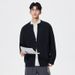 Men's Distressed Knit Cardigan Sweater - Casual Loose Fit Round Neck Pullover For Autumn Winter Fashion Trends_viptrois.com