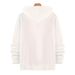 Men's Oversized Hooded Sweatshirt – Unisex Pullover With Trendy Print (S-XXL, White, Long Sleeve, Streetwear Essential)_viptrois.com