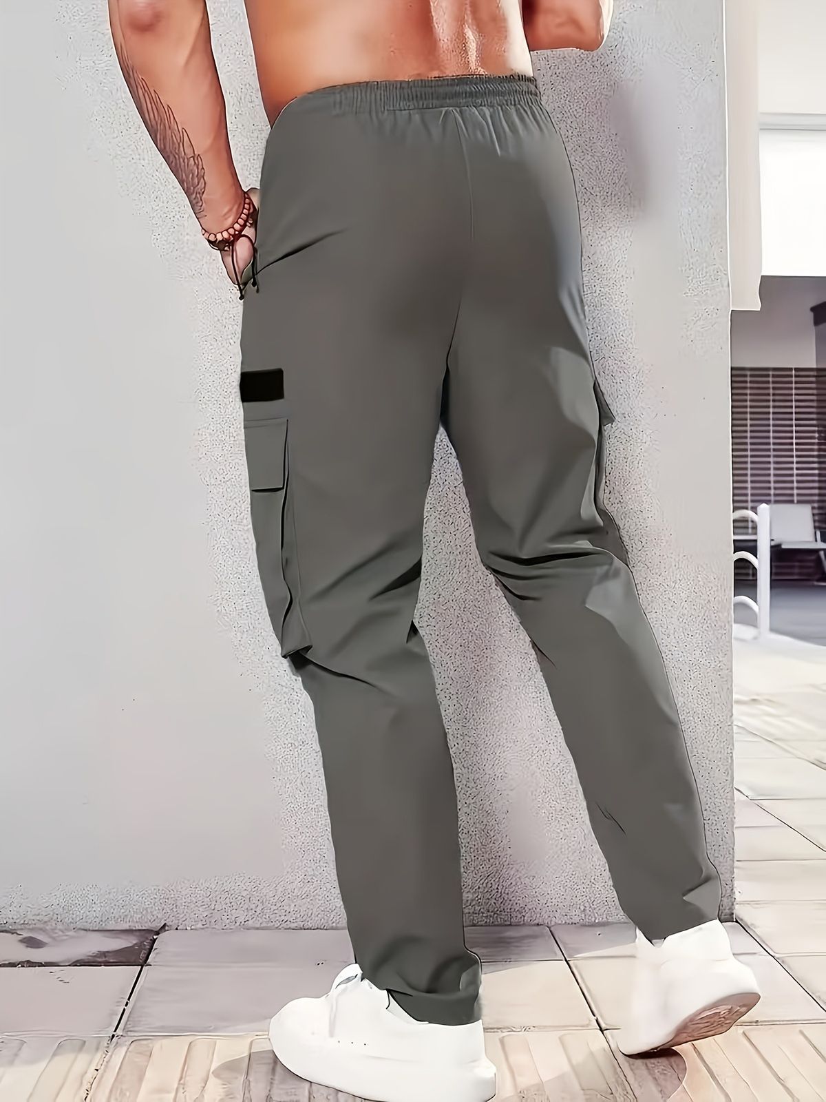 Cross Border European Size Straight Overalls Men's Pants 2025 Summer Thin Hot Sale American Retro Loose Casual Pants_viptrois.com
