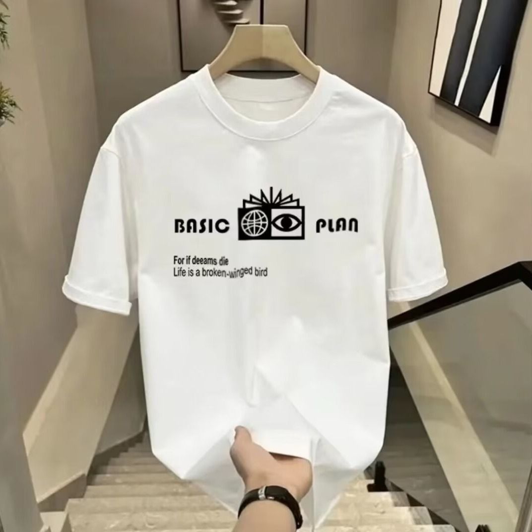 Men's Clothing round neck short sleeved T shirt for men with star studded hot diamonds, slim fit short bottoming shirt with half sleeves_viptrois.com