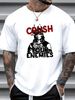Conan The Barbarian Arnie Crush Your Enemies Men's T Shirt Schwarzenegger Gray Versatile Streetwear Designer Clothes Graphic Soft Stretched Casual_viptrois.com