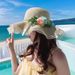 Women's Spring/Summer New Style Large Brimmed Grass Summer Beach Versatile Outdoor Luxury Sunscreen Hat Men_viptrois.com
