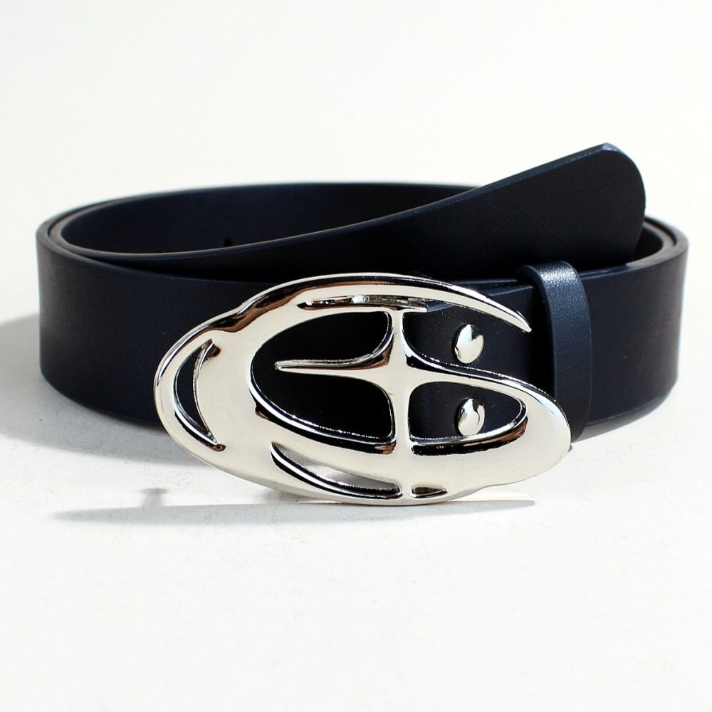 Gothic Belt - Unisex Vintage Black Waist Chain | Punk Rock Adjustable Strap For Women & Men (1.2" Width, Matte Finish)_viptrois.com