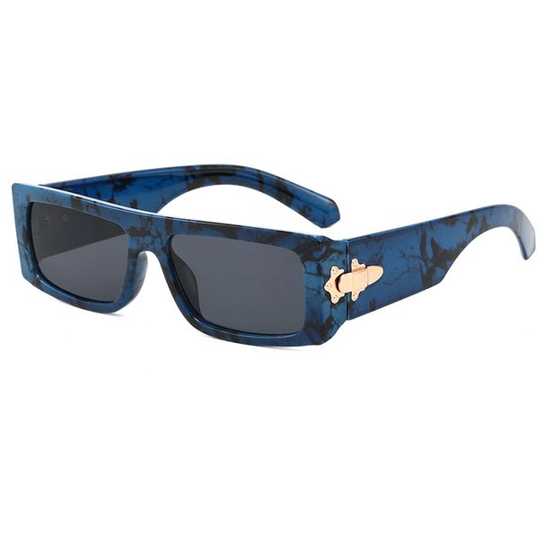 Men's Sunglasses Narrow Modern Fashion Sunglasses Shooting Net Red Anti Ultraviolet Square Sunglasses_viptrois.com