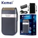 Professional Waterproo Electric Cordless Safety Razor Rechargeable Beard Trimmer Shaver For Men KM-2024_viptrois.com