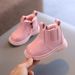 One-piece delivery baby winter cotton shoes 1 tube boots fleece-lined warm cotton boots 2 boys and girls baby toddler shoes_viptrois.com