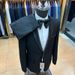 Men's Clothing Green Collar Suit Slim Two Piece Suit Student Graduation Stage Performance Suit_viptrois.com
