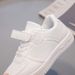 Children's Shoes Campus Leather Soft Sole White Shoes Boys' Casual Versatile Children's Sneakers Girls' Pure Black Running Shoes_viptrois.com