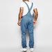 Fashion Men's Strappy Denim Rompers Ripped Jeans Trousers_viptrois.com