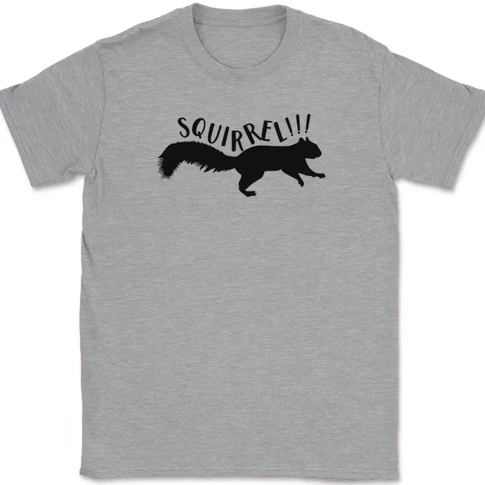 Squirrel T-Shirt Mens Womens Tees Top Funny Movie Up Humor Animal Graphic Gift Tee_viptrois.com