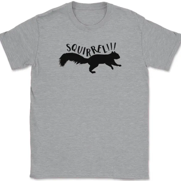 Squirrel T-Shirt Mens Womens Tees Top Funny Movie Up Humor Animal Graphic Gift Tee_viptrois.com
