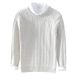 Cross-Border Men's Sweater Long Sleeve Round Neck Pure Cotton Knitwear Twisted Cable Striped Slim Fit Pullover Top 8519_viptrois.com