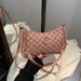 Women's This Year's Fashion New Niche Underarm Bag Stylish Personality Shoulder Bag Letter Print Crescent Bag_viptrois.com