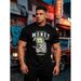 Pure Cotton Men's Short Sleeve T-Shirt Regular Fit Fashionable Top for Adults_viptrois.com