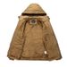 Winter New Men's Fleece Thickened Jacket Medium And Long Hooded Jacket_viptrois.com