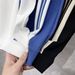 Men's Striped Polo Shirt - V-Neck Knitted Breathable Ice Silk Casual Shirt For Summer_viptrois.com