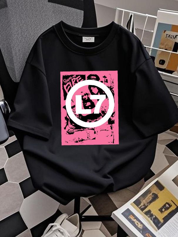 L7 PUNK ROCK HARDCORE METAL T-SHIRT Unisex S-3XL Top For Everyday Wear Homme Comfortable Breathable Designer Clothes Casual Unisex Soft Summer_viptrois.com