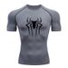Men's Fitness Sports Running Tight Round Neck T-shirt Compression Quick Drying_viptrois.com