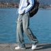Wide Jeans, Men's Trendy Brand American High Street Hanging Casual Rugged Stylish Floor Length Pants, Wear-Resistant And_viptrois.com