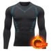 Loom Warm Men's Suit Tight Fleece Lined Thermal Underwear Set Outdoor Running Sports Quick-Dry Fitness Clothing For Autumn_viptrois.com