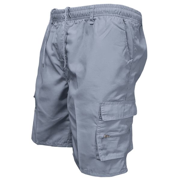 Men's Multi-Pocket Cargo Shorts With Straight Leg, Loose Fit For Casual & Outdoor Activities | Summer Short Pants In Camo, Khaki, Navy, Black & More_viptrois.com