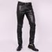 Men's Clothing Spring And Summer Korean Free Slim Leather Pants Men's Skinny Pants Tight Elastic Trend Motorcycle Men's Nightclub Leather Pants_viptrois.com