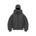 Unisex Zip-Up Hooded Sweatshirt - Lightweight Casual Pullover With Double Hood For Autumn & Winter (Black/White/Gray/Red)_viptrois.com