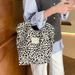 Women's Bags Large Capacity Retro Corduroy Popular Leopard Print Shoulder Bag Casual Underarm Bag Tote Bag Handbag_viptrois.com