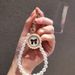 Pearl Beaded Mobile Phone Chain Bow Accessories Pendant Keychain Girl Cute Luggage Pendant_viptrois.com