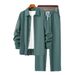 Men's Clothing new men's long sleeved cardigan lapel shirt suit men's fashion trend_viptrois.com