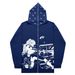 Hoodie Sweatshirt Gothic High Street Full Zipper Oversized Unisex Streetwear Y2 Jacket_viptrois.com