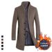 Loom Loom 2023 European And American Autumn Winter Wool Coat Jacket Korean Style Slim Fit Padded Thickened Woolen Men's Clothing_viptrois.com