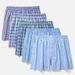 Pulse Ouma Cross-Border North American Pure Cotton Men's Underwear 5-Pack Boxer Shorts Plus Size Loose Fit Wearable Outside_viptrois.com