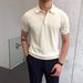 Men's Slim Fit Polo Shirt Summer Casual Short Sleeve TeeLightweight Breathable_viptrois.com