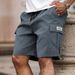 Shorts Men's Summer Trendy American Overalls Thin Loose Shorts Casual Straight Pants_viptrois.com