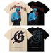 Skull Rock Band Vintage Washed Short-Sleeve T-Shirt For Men And Women Couples Trendy_viptrois.com