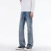 Retro Blue Jeans For Men, Autumn Style, American High Street, Loose Straight Leg, Whiskering Texture, Washed, Versatile Trousers._viptrois.com