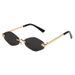 WILD ELEGANCE - Leopard-Accent Frameless Sunglasses (Diamond-Shaped Lenses, Fashion Sunglasses,Hot Seller)_viptrois.com
