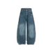 Tassel Ripped Jeans Men's Summer New Loose Straight Washed Old High Street Street Wide Leg Long Pants Trend_viptrois.com