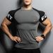 Men's Clothing Spring And Summer New Men's Sports Leisure Running Gym Exercise Slim Elastic Quick Dry Ice Sense Short Sleeve T Shirt_viptrois.com
