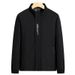 Men's Clothing Spring And Autumn Thin Large Size Versatile Solid Color Stand Collar Jacket New Style Trendy Korean Style Handsome Slim Fit Casual_viptrois.com