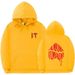 Loom Ribbed Hem Fashion Printed Loose Hoodie Unisex Casual Sports Sweatshirt_viptrois.com