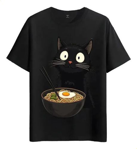 2026 T-shirt Muscle Freaks Cat Ramen Anime Style Japanese Food_viptrois.com